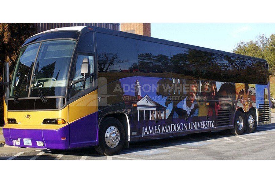 Coach Bus Wrap Graphics JMU