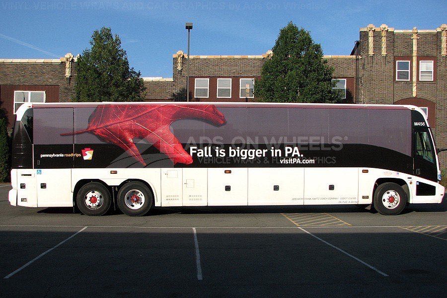 Coach Bus Wrap Graphics PA