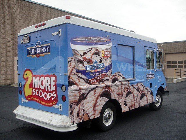 Food Truck Wrap Graphics Blue Bunny
