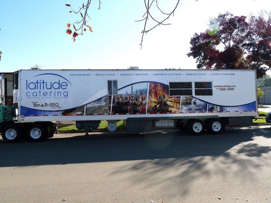 Tractor Trailer Wraps Semi Graphics Lat Catering