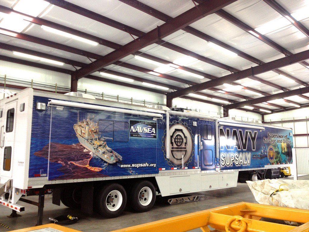 Tractor Trailer Wraps Semi Graphics Navy Navsea