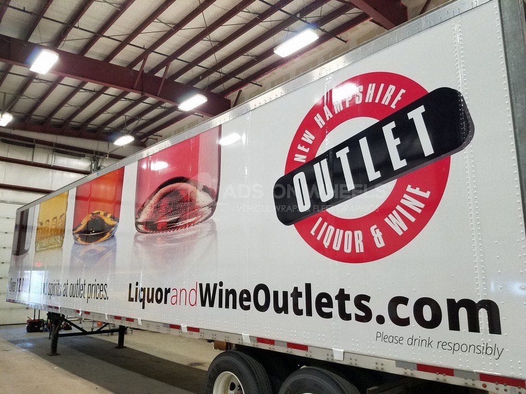 Tractor Trailer Wraps Semi Graphics SHLC Liquor NH