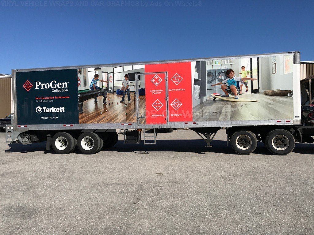 Tractor Trailer Wraps Semi Graphics Progen Tarkett