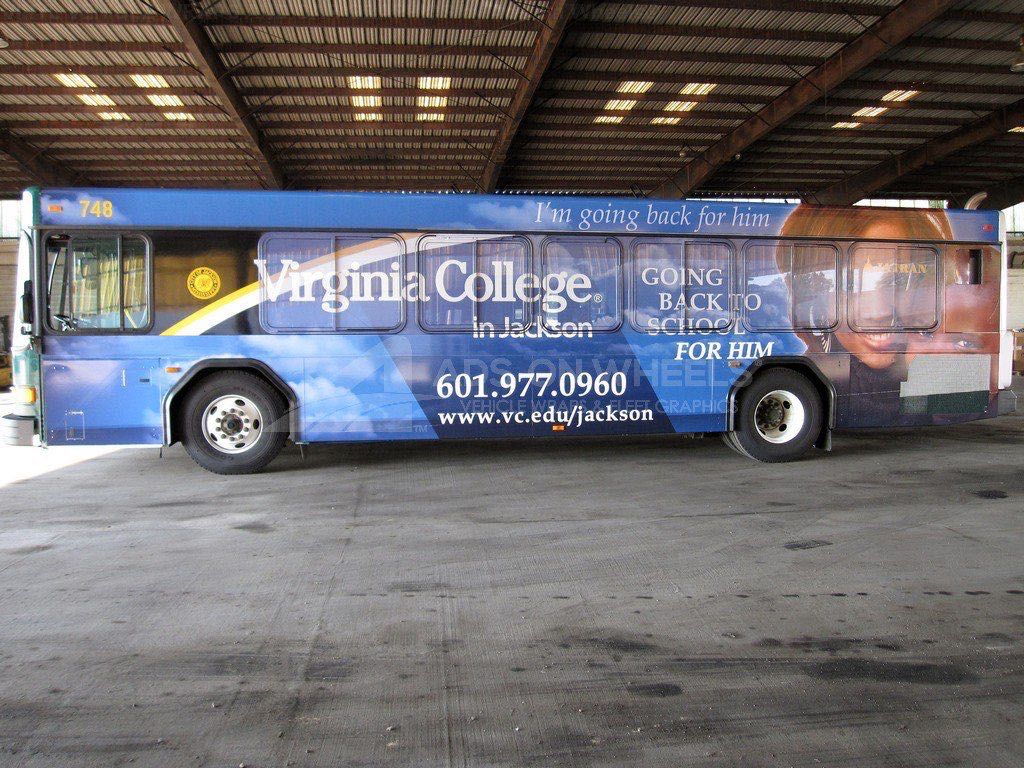 Transit Bus Wrap Graphics Virginia College