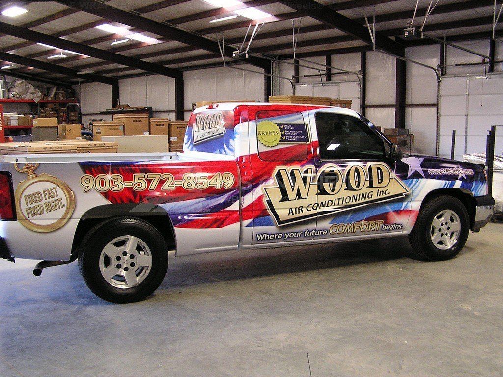Truck Wrap Pickup Truck Graphics AC HVAC