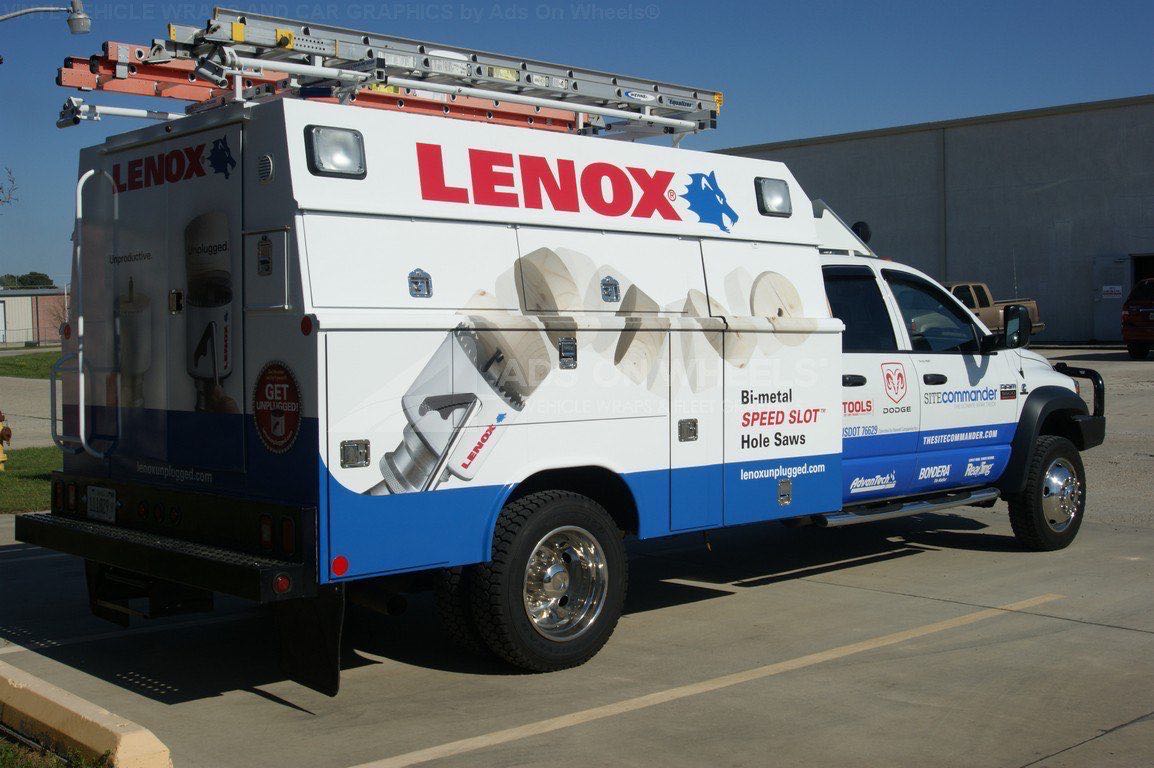Utility Truck Graphics Wrap Service Body Heating AC Lennox